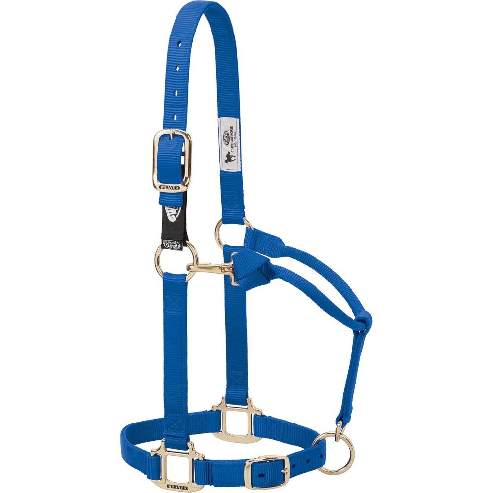 imageWeaver Leather Xtended Life Closure System Adjustable Breakaway Nylon Horse Halter