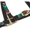 Nylon Horse Halter, Patterned Webbing, Adjustable Chin & Throat Snap Halters for Horses, Equine Tack,Average Size, Chevron