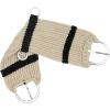 Rayon 17 Strand Horse Cinch, Anti-Slip Saddle Cinch Girth with Flat Buckle, Western Horse Riding Supplies, ‎Tan/Black