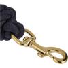 Weaver Equine 25′ Cotton Lead Ropes for Horses Line with Brass Snap, Buckle, Soft, Comfortable Horse Lead Ropes for Training and Lunging(Navy)