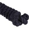 Weaver Equine 25′ Cotton Lead Ropes for Horses Line with Brass Snap, Buckle, Soft, Comfortable Horse Lead Ropes for Training and Lunging(Navy)