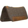 Weaver Equine 25″ x 26 Pony Contoured Pure Wool Felt Horse Saddle Pad, Shock Absorbing Western Saddle Pad for Comfort Protection, ‎Black/Natural(Dark Gray)