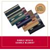 Weaver Equine Single Weave Horse Saddle Blanket, Assorted Colors & Designs, Lightweight Western Saddle Pad Blanket, Protective Cover, 30” x 60”