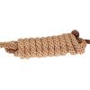 Weaver Leather Diamond Braid Rope Halter and Lead(Reflective Tan/Dark Brown)