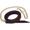 Weaver Leather Single-Ply Horse Lead Features Brass Plated Chain(Mahogany)
