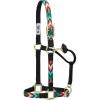 Nylon Horse Halter, Patterned Webbing, Adjustable Chin & Throat Snap Halters for Horses, Equine Tack,Average Size, Chevron