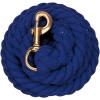 Weaver Equine 25′ Cotton Lead Ropes for Horses Line with Brass Snap, Buckle, Soft, Comfortable Horse Lead Ropes for Training and Lunging(Blue)