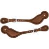 Weaver Leather Barbed Wire Regular Spur Straps,Brown