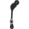 Weaver Leather Basketweave Spur Straps with Spots(Black)