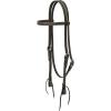 Weaver Leather Brahma Webb Brow Band Headstall, Brown, Horse(Brown)