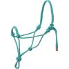 Weaver Leather Diamond Braid Rope Halter, Average Horse(Teal/Gray/Orange)