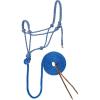 Weaver Leather Diamond Braid Rope Halter and Lead(Blue/Orange/Lime)