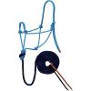 Weaver Leather Diamond Braid Rope Halter and Lead(Hurricane Blue/Dark Red/Navy)