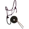 Weaver Leather Diamond Braid Rope Halter and Lead(Purple Jazz/Black)