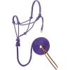 Weaver Leather Diamond Braid Rope Halter and Lead(Purple/Mint/White)