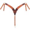 Weaver Leather Harness and Latigo Leather Roper Breast Collar, Burgundy