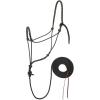 Weaver Leather, LLC Silvertip Trailblazer Halter with 12-Feet Lead(Black with Tan Flecks)