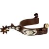 Weaver Leather Men’s Spur with Engraved German Silver Trim