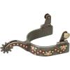 Weaver Leather Men’s Spur with German Silver Floral Trim and Copper Dots