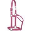 Weaver Leather Original Non-Adjustable Nylon Halter with Chrome Plated Hardware(Blush)