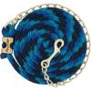Weaver Leather Poly Lead Rope with Brass Plated Swivel Chain, Navy/Blue/Turquoise, 5/8″ X8’6″(Navy/Blue/Turquoise)