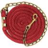Weaver Leather Poly Lead Rope with Brass Plated Swivel Chain, Navy/Blue/Turquoise, 5/8″ X8’6″(Red)