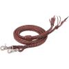 Weaver Leather Round Braided Latigo Split Reins, Brown, 1/2″ x 7′