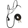 Weaver Leather Silvertip #95 Rope Halter with 10-Feet Lead(Black)
