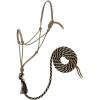 Weaver Leather Silvertip #95 Rope Halter with 10-Feet Lead(Black/Tan)