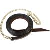 Weaver Leather Single-Ply Horse Lead Features Brass Plated Chain(Mahogany)