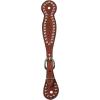 Weaver Leather Women’s Bridle Leather Spur Straps with Spots, Chestnut