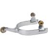 Weaver Leather Women’s Roping Spur with Plain Band (2 pack) Silver