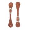Weaver Leather Youth Spur Straps(Hermann Oak With Pewter Spots)