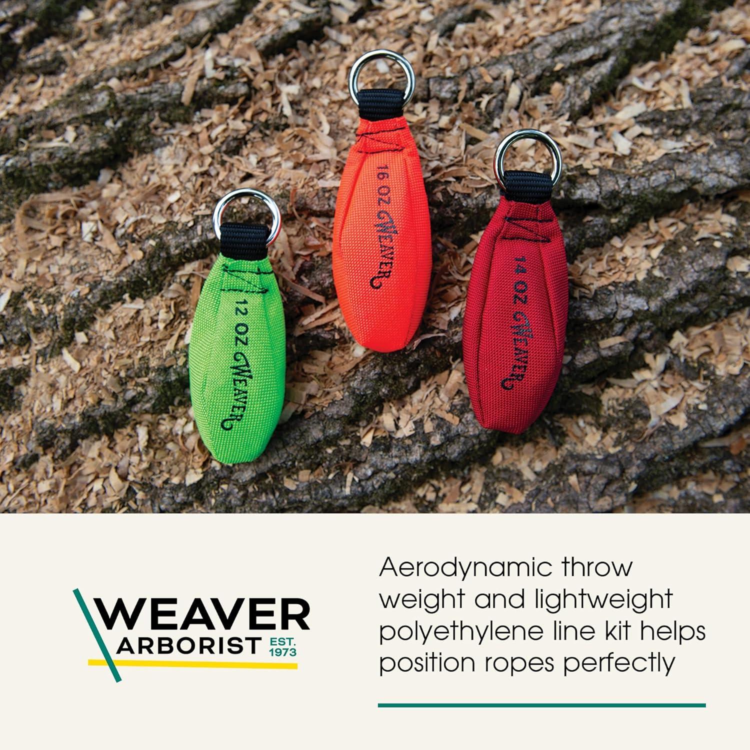 imageThrow Line and Weighted Throw Bag Kit 150 ft Polyethylene Tree Climbing Rope 16 oz Throw Weight Set Handcrafted Arborist Equipment