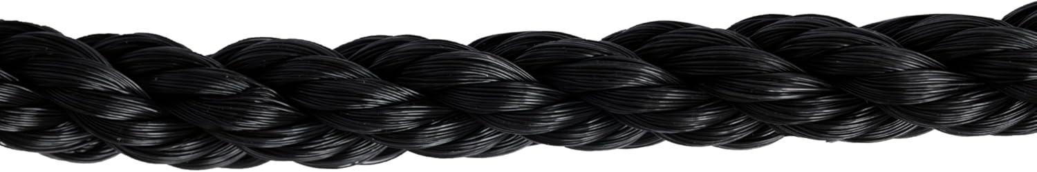 imageWeaver Livestock Adjustable Poly Neck Rope Cattle Halter Modern Style Tying Cow Calf Halter Livestock Handling Equipment for Showing Black