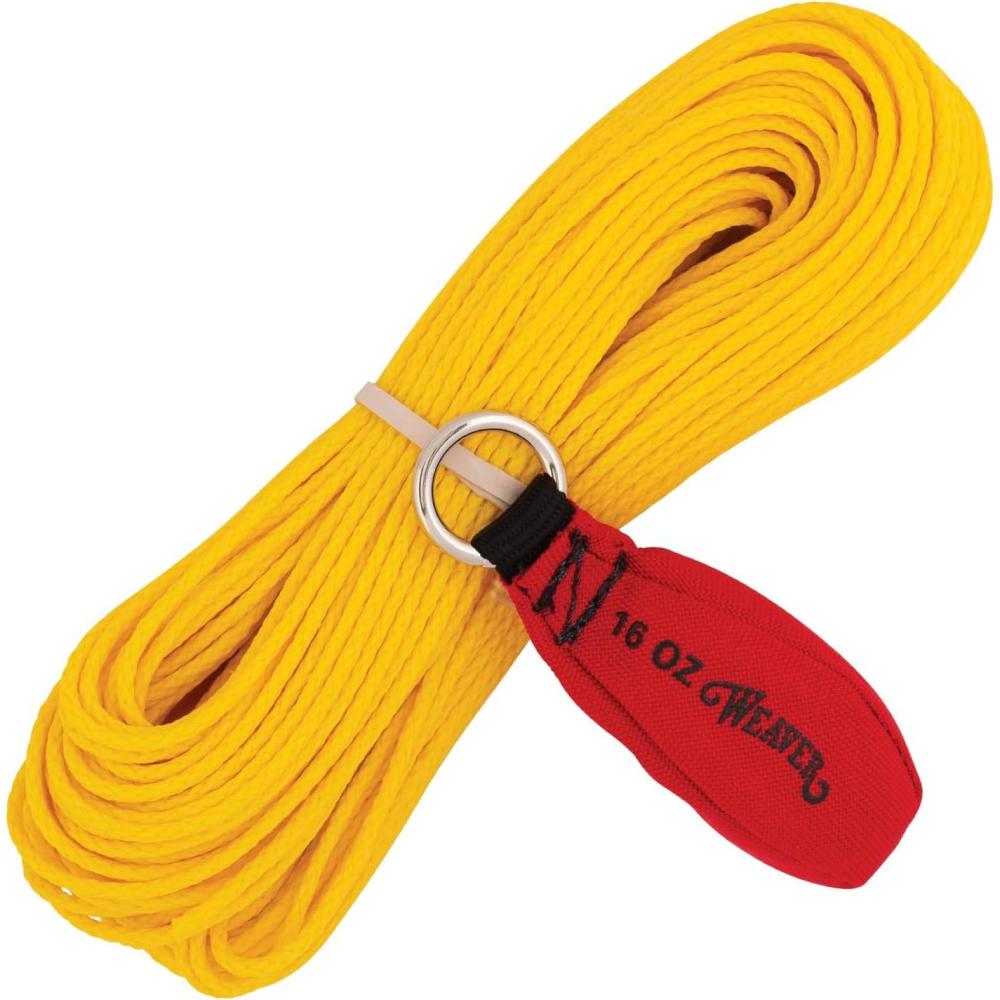 imageThrow Line and Weighted Throw Bag Kit 150 ft Polyethylene Tree Climbing Rope 16 oz Throw Weight Set Handcrafted Arborist Equipment