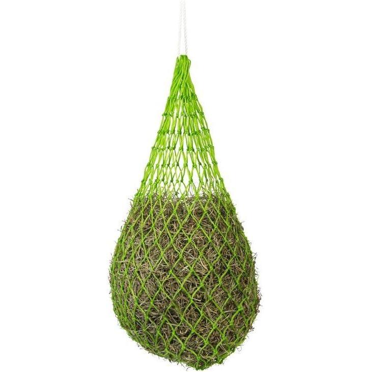imageWeaver Equine Slow Feed Hay Net 36 Small Hole Synthetic Rope Horse Hay Feeder for Slower Feeding Ideal Horse Hay Net for Horse or Goat ShowsLime Green