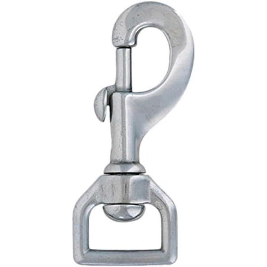 imageWeaver Leather 17 Flat Swivel Snap Chrome Brass1