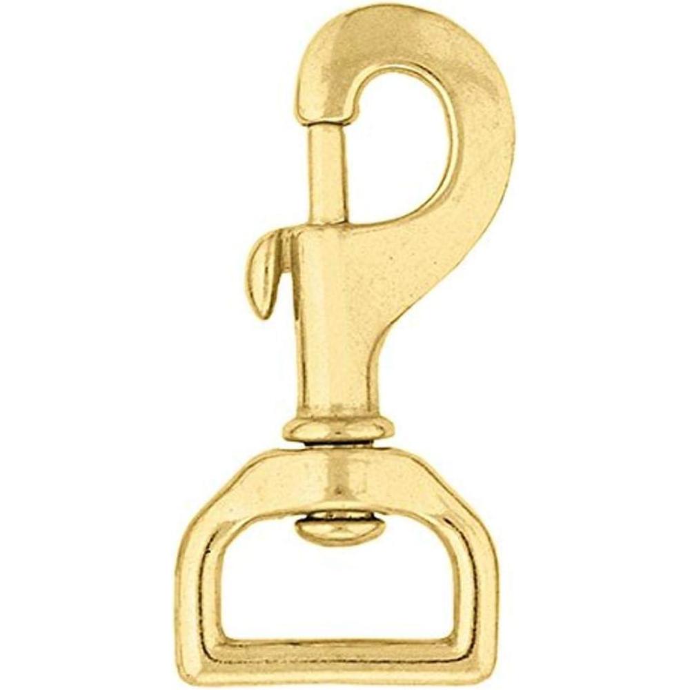 imageWeaver Leather 17 Flat Swivel Snap Solid Brass1