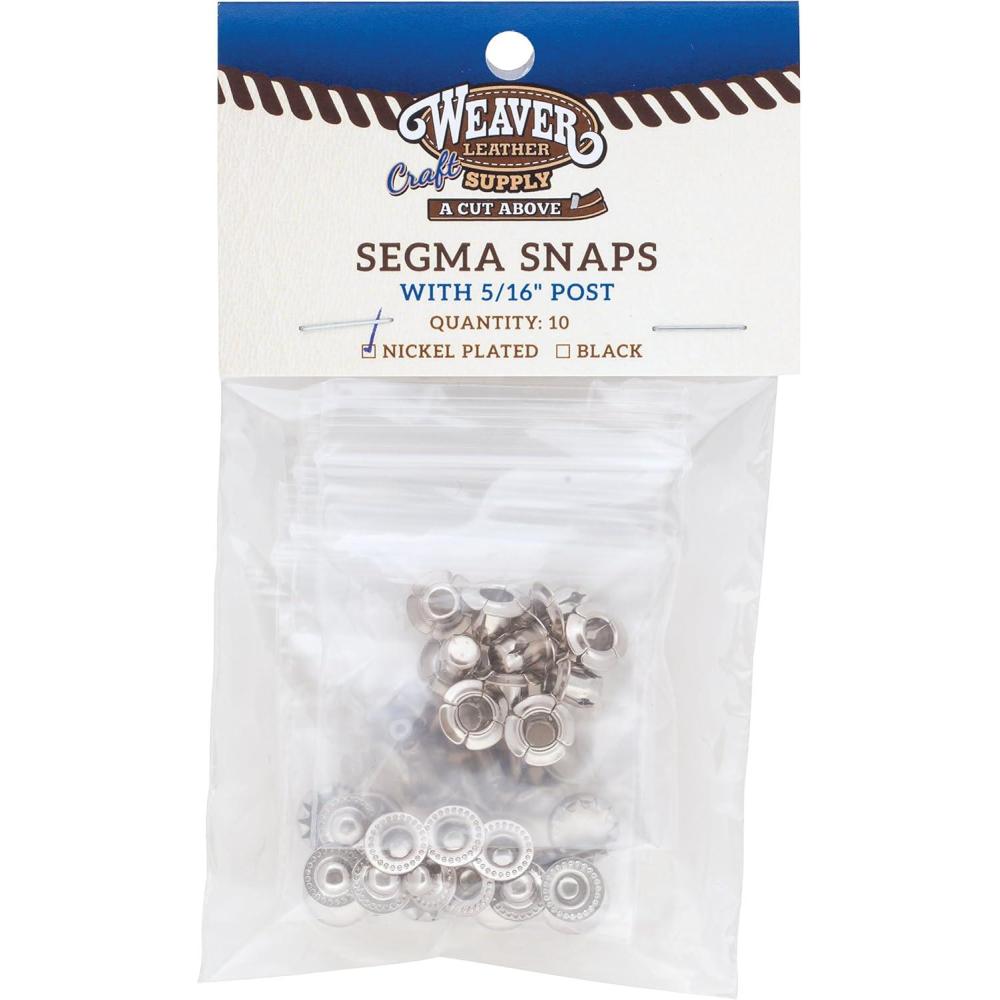 imageWeaver Leather 2205 Segma Snaps Saddle Accessories 10 Pack