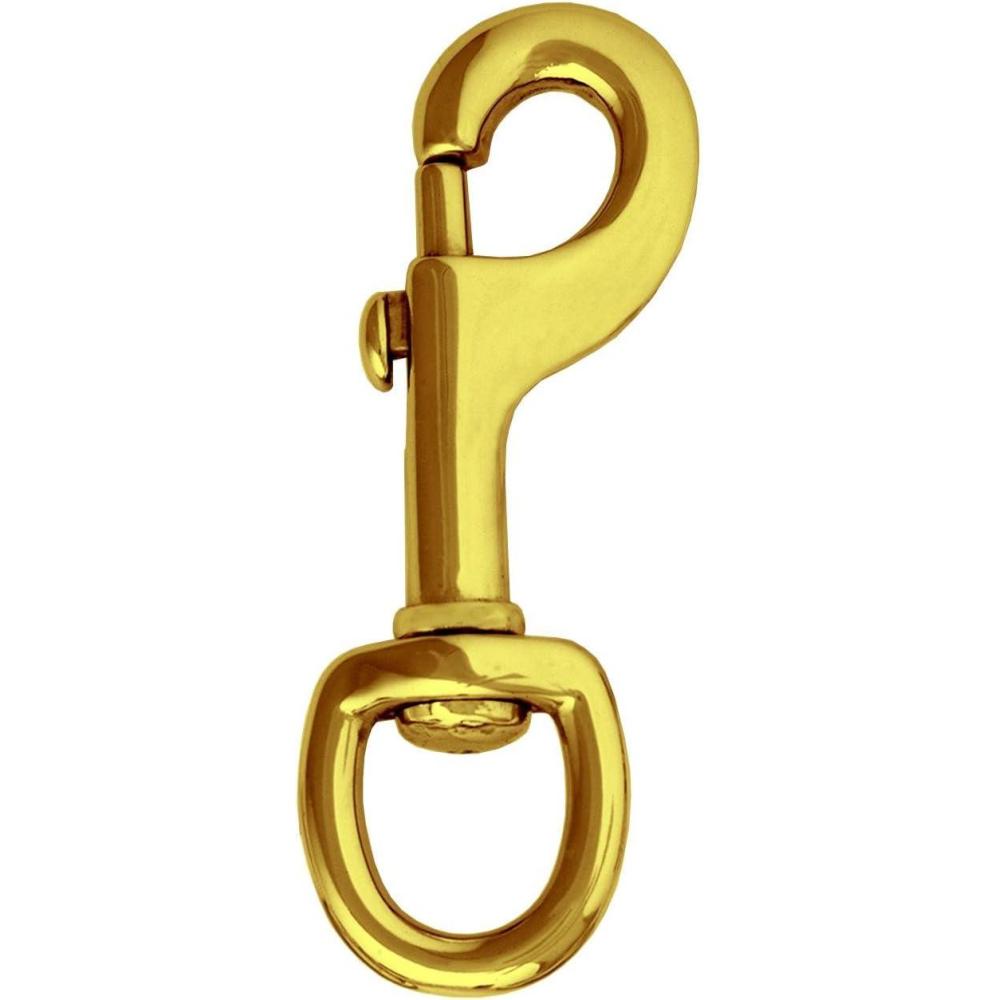 imageWeaver Leather 225 Round Swivel Snap Solid Brass1 18
