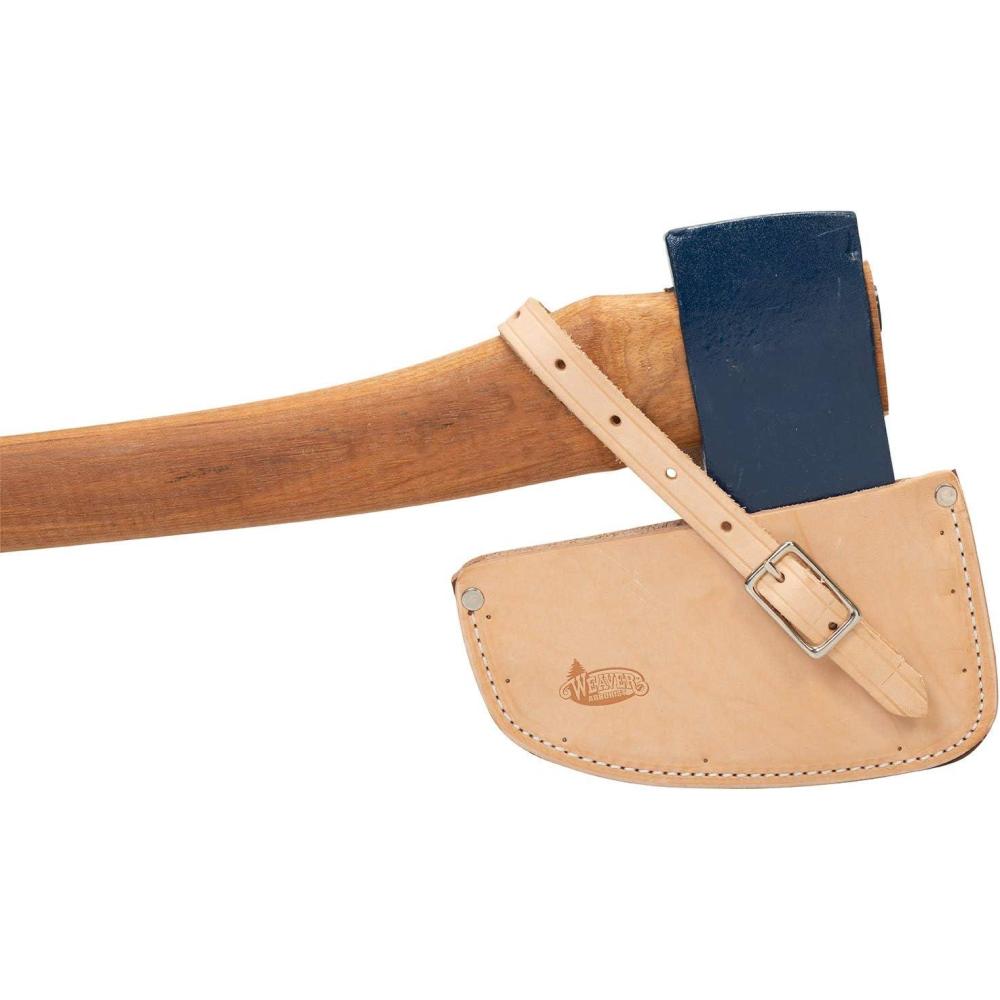 imageWeaver Leather Arborist One Piece Single Bit Axe Guard Tan