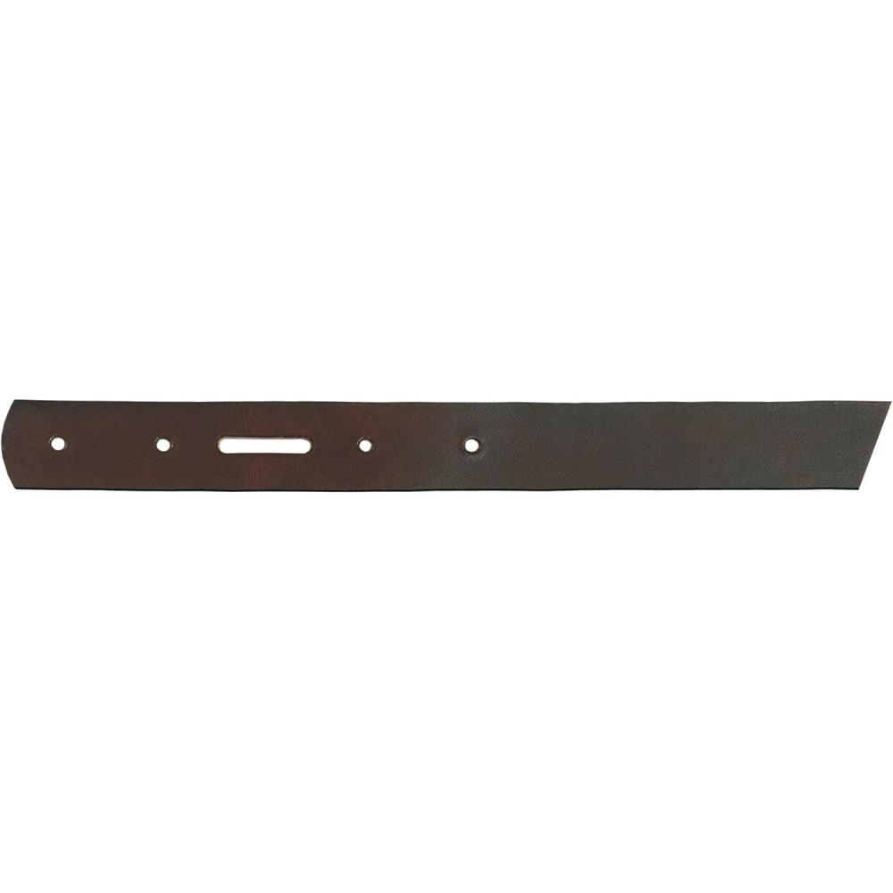 imageWeaver Leather Belt Blank with Snap Holes and Edge PaintBrown
