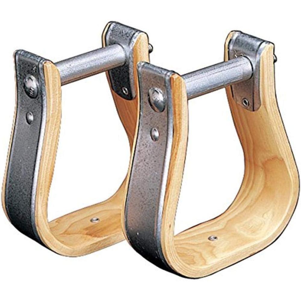 imageWeaver Leather ChildSized Wooden Stirrups 45 Width 25 Neck