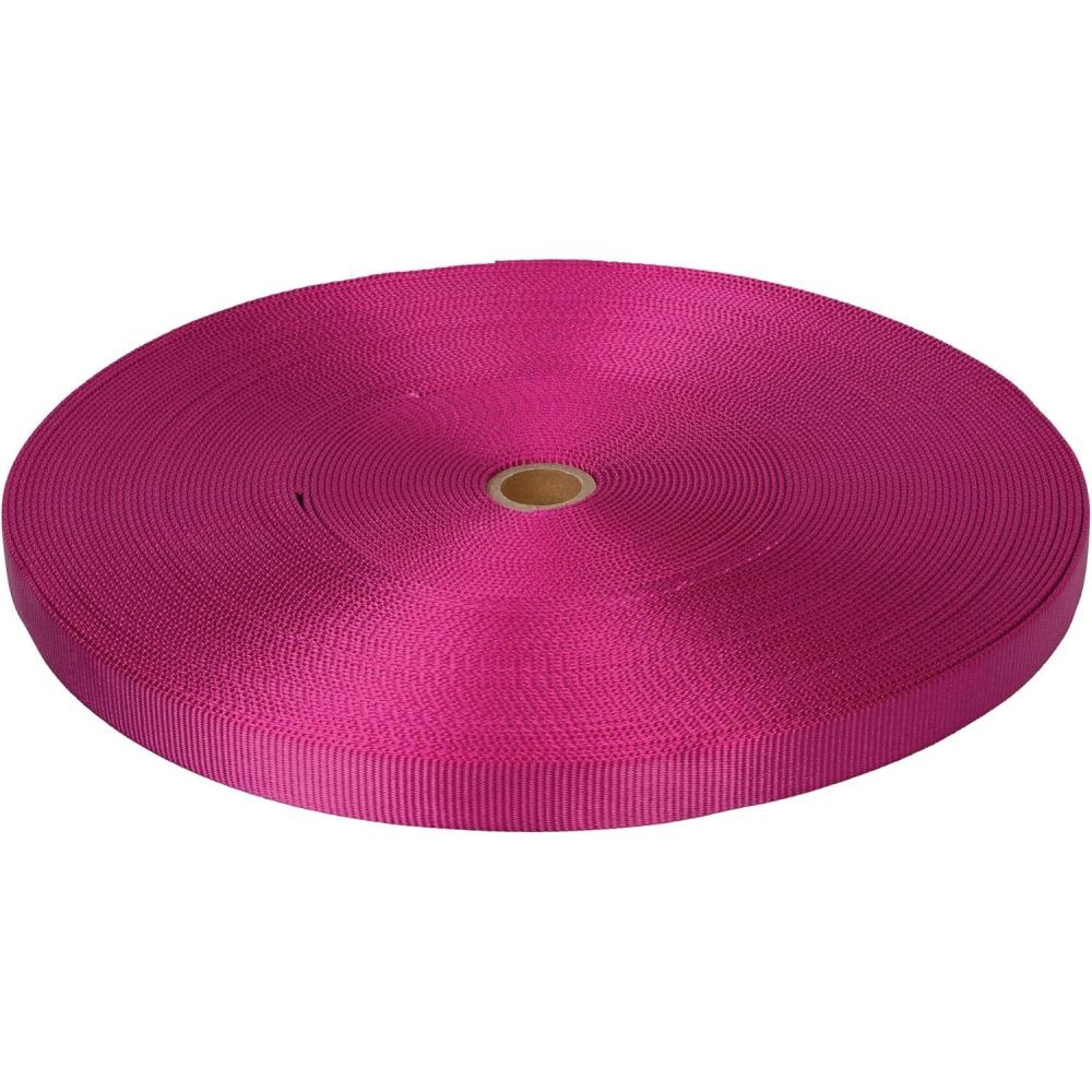 imageWeaver Leather Classic Nylon WebbingRaspberry