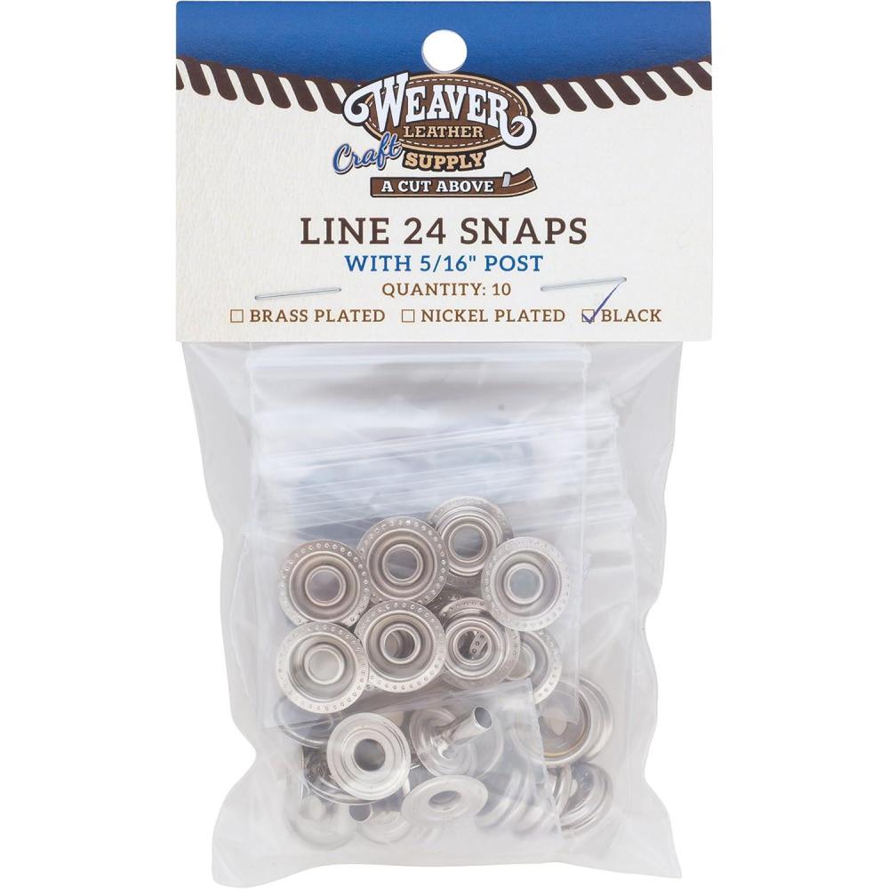 imageWeaver Leather Durable Snaps 10 pack