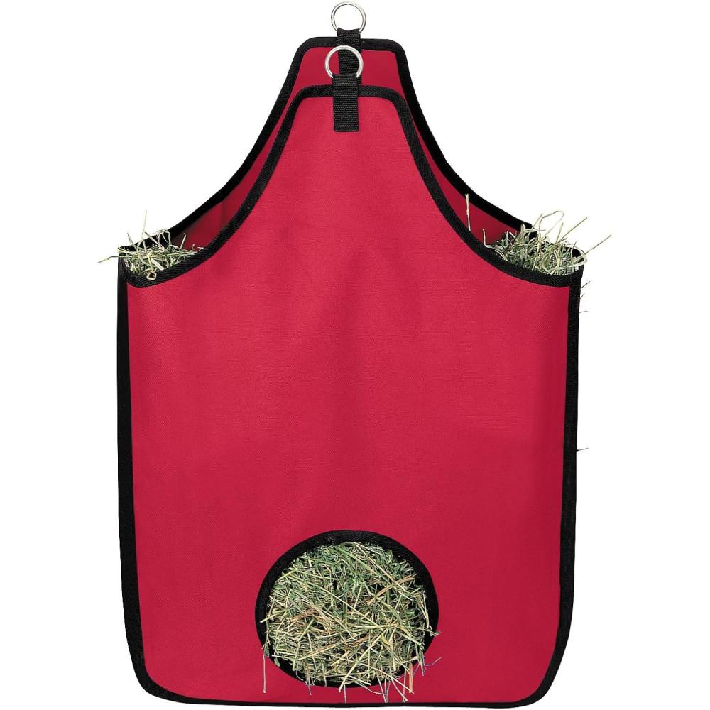 imageWeaver Leather Hay Bag Red