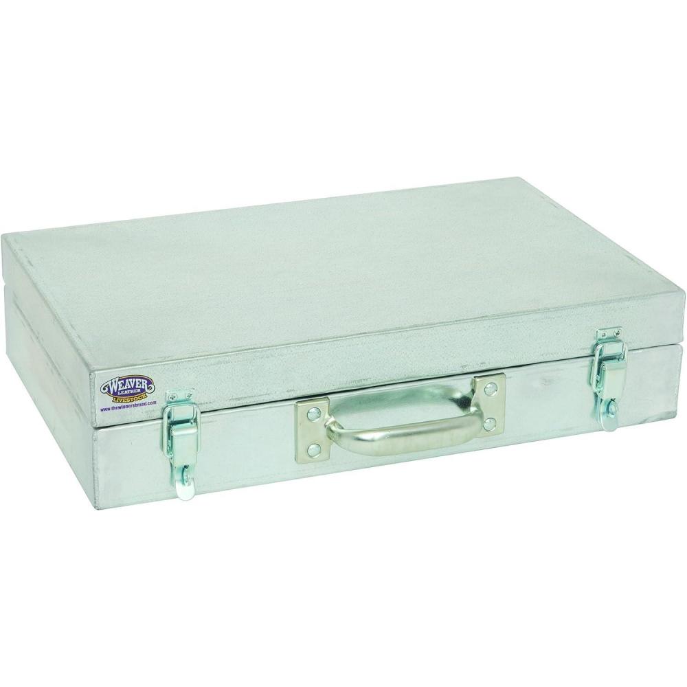imageWeaver Leather Livestock Galvanized Clipper Box