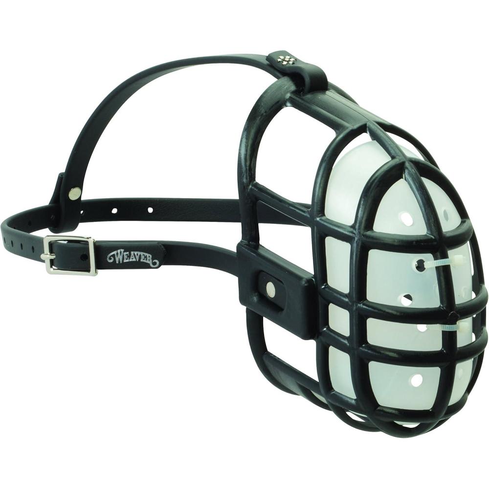 imageWeaver Leather Livestock Plastic Sheep Muzzle Black