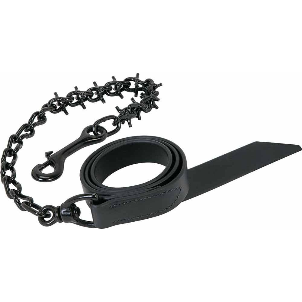 imageWeaver Leather Livestock Pronged Lead Chain Black